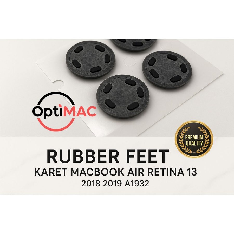1 Set Rubber Feet Karet Kaki MacBook Air Retina 13 2018 2019 A1932 4Pcs Original