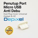 Penutup Port Micro USB Anti Debu – Dust Plug Cover Universal Gadget & HP - foto 2