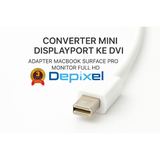 Depixel Converter Mini DisplayPort to DVI Adapter MacBook Surface Pro FHD DP Windows Konverter - foto 4