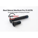 Baut Baterai MacBook Pro 13 Inch A1278 Screw Pengganti Pendek Panjang 1pcs - foto 4