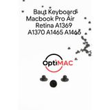 Baut Keyboard MacBook 5pcs Sekrup Screw A1278 A1286 A1297 A1369 A1370 A1465 A1466 A1398 - foto 1