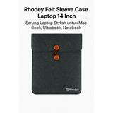 Felt Sleeve Case Laptop 14 Inch - Sarung Laptop Stylish MacBook Ultrabook Notebook Premium Wool Felt - foto 5