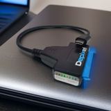 Kabel SATA to USB Type C 3.1 Adaptor HDD SSD 2.5 Inch Converter Depixel Transfer Data Cepat - foto 3