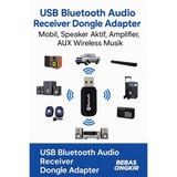 USB Bluetooth Audio Receiver Dongle Adapter Mobil Speaker Aktif Amplifier AUX Wireless Musik - foto 1