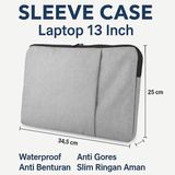 Sleeve Case Laptop 13 Inch Waterproof Anti Gores Anti Benturan Slim Ringan Ritsleting Aman - foto 1