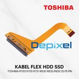 Kabel Flex HDD SSD Toshiba R700 R705 R731 R830 R835 R930 25 Pin Konektor Hardisk Laptop - foto 3