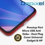 Penutup Port Micro USB Anti Debu – Dust Plug Cover Universal Gadget & HP - foto 4