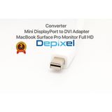 Depixel Converter Mini DisplayPort to DVI Adapter MacBook Surface Pro FHD DP Windows Konverter - foto 7