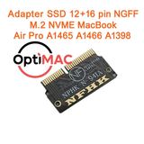 SSD NVMe M.2 Adapter 12+16 Pin MacBook Air Pro A1465 A1466 A1398 A1502 NGFF - foto 6