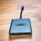 Converter USB Type C to HDMI 4K VGA PD Charging 5Gbps Aluminium Depixel MacBook Laptop - foto 7