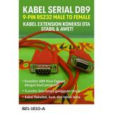 Kabel Serial DB9 9-Pin RS232 Male to Female Extension Koneksi Data Stabil 1.5m - foto 2