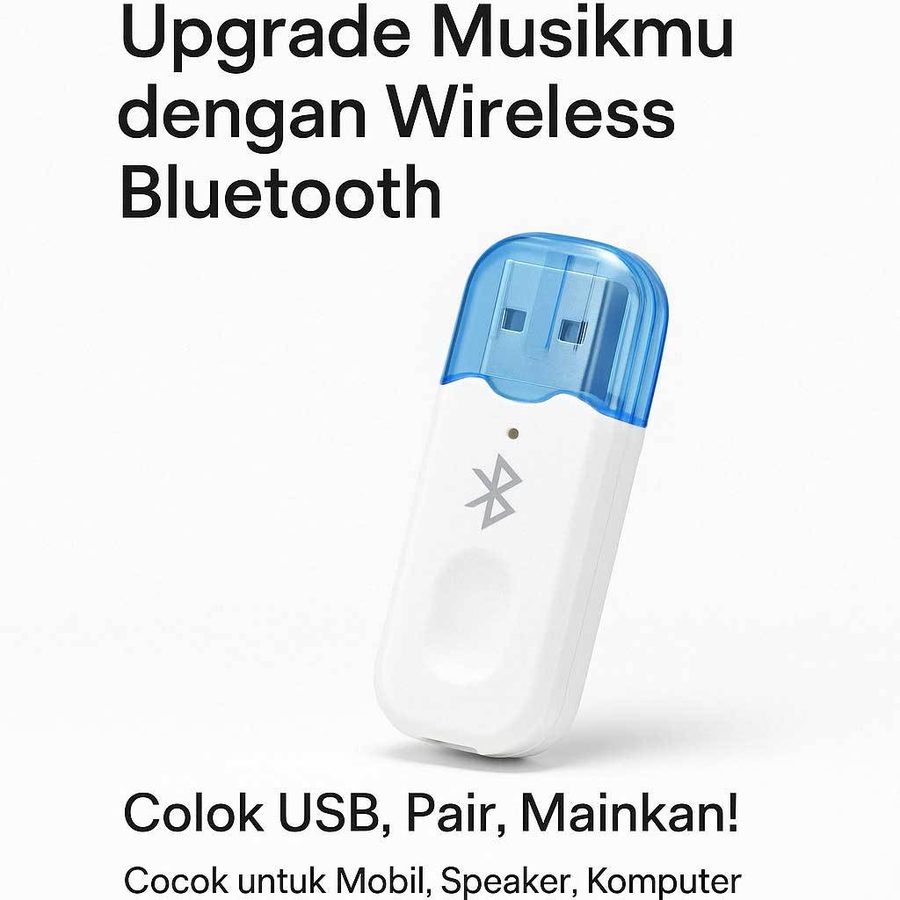 USB Bluetooth Dongle Receiver Musik Wireless Mobil Speaker USB Adapter Premium