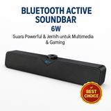 Speaker Soundbar Aktif 6W Versi Bluetooth – Suara Powerful & Jernih untuk Multimedia & Gaming - foto 3