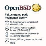 DVD Installer OpenBSD Unix Sistem Operasi Paling Aman Firewall Server Kriptografi - foto 1