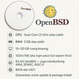 DVD Installer OpenBSD Unix Sistem Operasi Paling Aman Firewall Server Kriptografi - foto 2