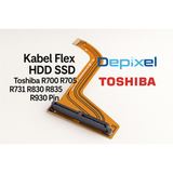 Kabel Flex HDD SSD Toshiba R700 R705 R731 R830 R835 R930 25 Pin Konektor Hardisk Laptop - foto 4