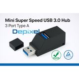 Mini USB Hub 3.0 3 Port Type C A Super Speed 480 Mbps Windows Macbook SmartPhone OTG - foto 5