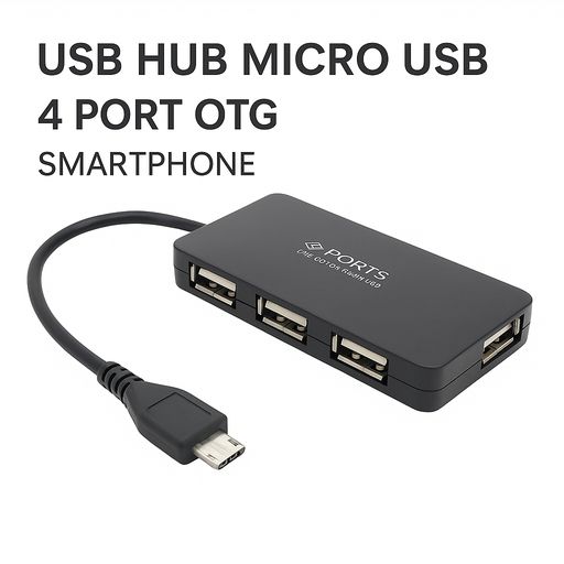 USB Hub Micro USB 4 Port OTG Smartphone