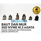 Baut Mur SSD NVMe M.2 mSATA Screw Nut SSD Laptop PC Sekrup Gigabyte MSI Asus Lenovo - foto 1