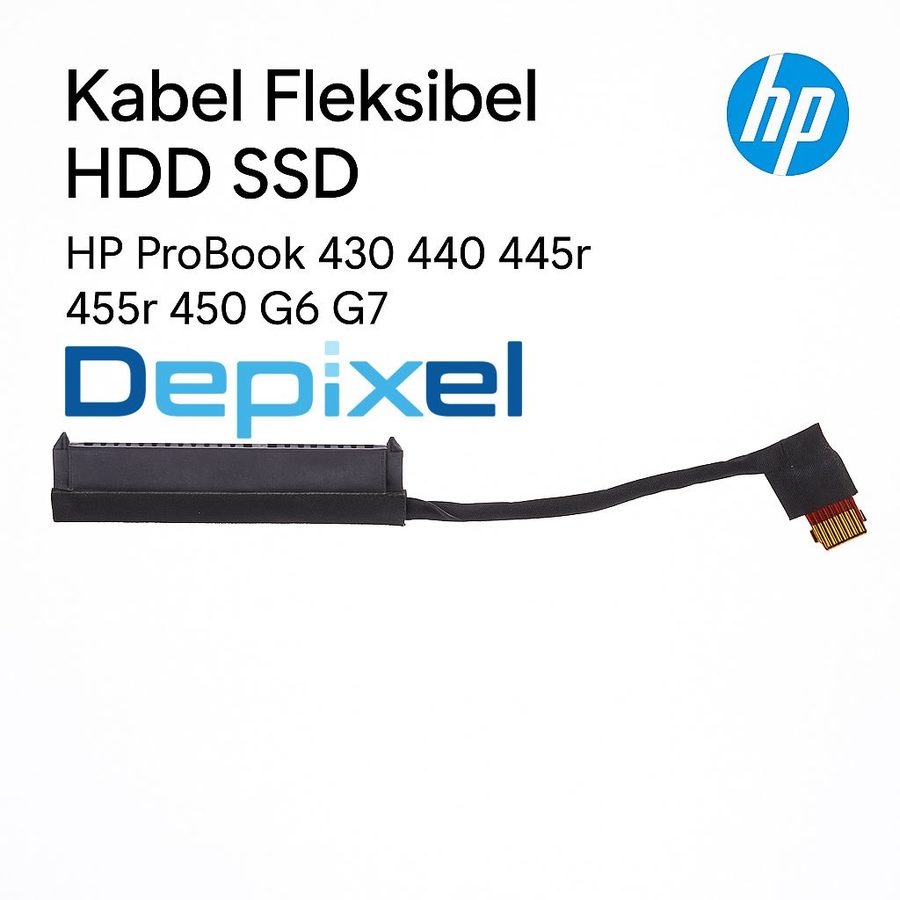 Kabel Fleksibel HDD SSD HP Probook 430 440 445r 455r 450 G6 G7 Flex 4.5cm 10 Pin Konektor