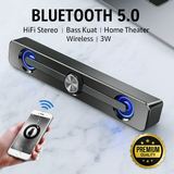 Bluetooth 5.0 Soundbar Speaker – HiFi Stereo, Bass Kuat, Home Theater, Wireless, Suara Jernih, 3W - foto 4