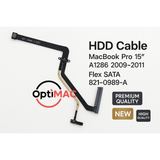 Kabel HDD MacBook Pro 15 A1286 2009–2011 – Flex SATA 821-0812-A / 821-0989-A – Konektor Data IR LED - foto 3