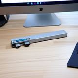 USB Hub Type C Dual Plug MacBook 5in1 Card Reader SD TF PD 60W Aluminium Depixel - foto 6