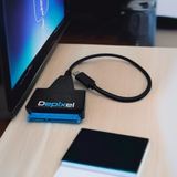 Kabel SATA to USB Type C 3.1 Adaptor HDD SSD 2.5 Inch Converter Depixel Transfer Data Cepat - foto 4