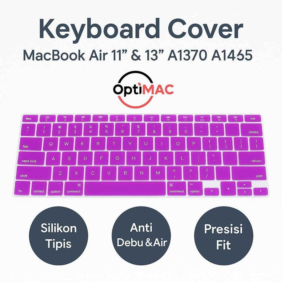 Keyboard Cover MacBook Air 11 Inch A1370 A1465 13 Inch Silikon Pelindung Tipis Anti Debu Air