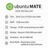 Ubuntu MATE DVD Installer 24.04.3 LTS Stabil Ringan Desktop Klasik GNOME 2 Support 2027 - foto 2