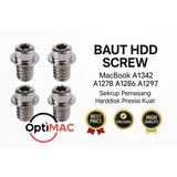Baut HDD Screw MacBook A1342 A1278 A1286 A1297 - Sekrup Pemasang Harddisk Presisi Kuat - foto 1