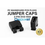 PC Mainboard PCB Plugs Jumper Caps 2-pin DVD HDD  - foto 3