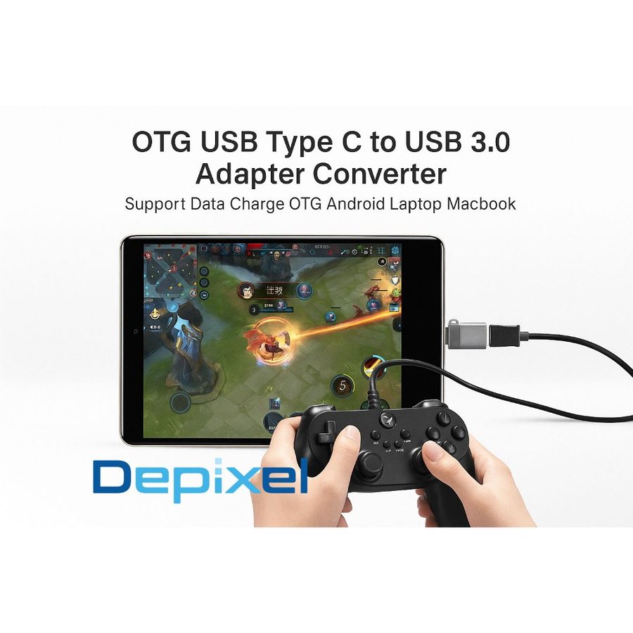 OTG Adapter USB Type C to USB 3.0 Converter Flashdisk Data Charge Android Laptop MacBook