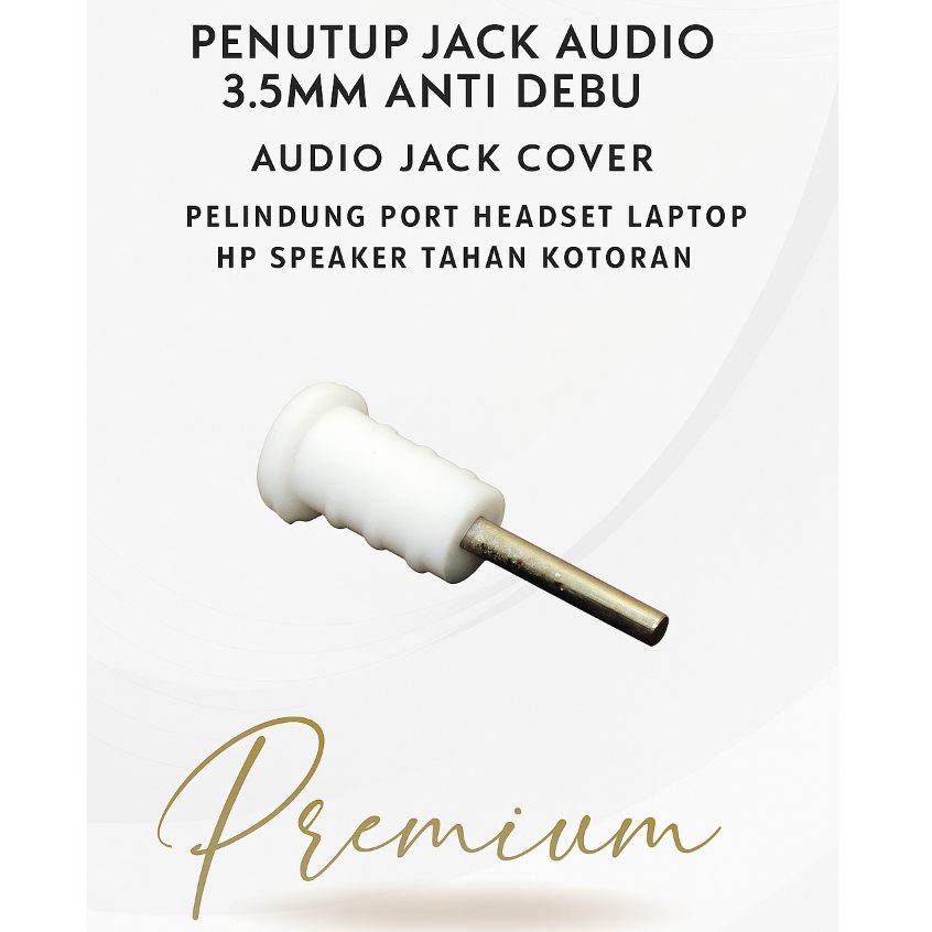 Penutup Jack Audio 3.5mm Anti Debu – Pelindung Port Headset Laptop HP Speaker Tahan Kotoran