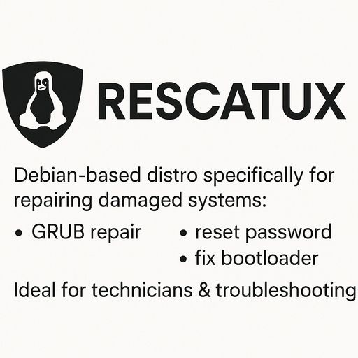 Rescatux Rescue Disks Debian based: Dist