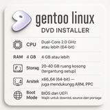 Gentoo Linux LiveDVD DVD Installer amd64 x86 Multilib Source-Based Portage Pengguna Mahir - foto 5