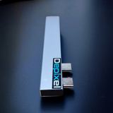 USB Hub Type C Dual Plug MacBook 5in1 Card Reader SD TF PD 60W Aluminium Depixel - foto 7