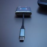 Converter USB Type C to HDMI 4K VGA PD Charging 5Gbps Aluminium Depixel MacBook Laptop - foto 6