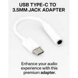 Converter Type C to Jack Audio 3.5mm Adapter USB C Headset Earphone AUX 10cm - foto 1