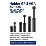 Holder GPU VGA Card Bracket Anti Sag Teleskopik Magnetic Aluminium S M L Stand PC Gaming - foto 8