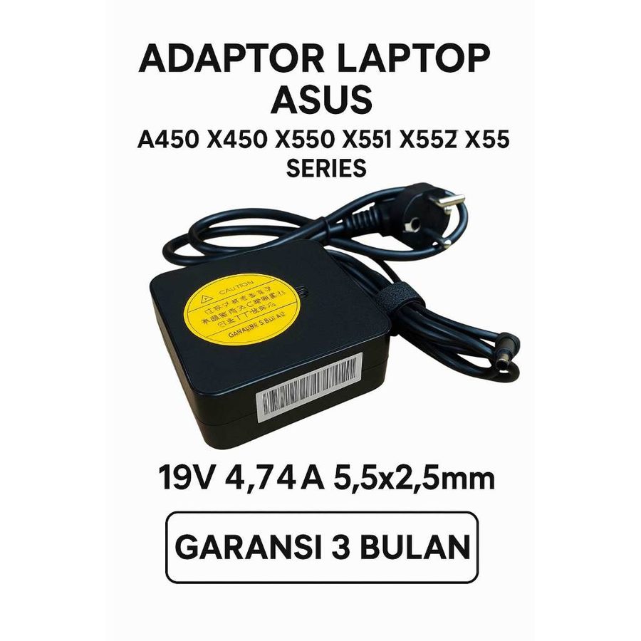 Charger Casan Adaptor Asus F80S K40AB N90 5.5x2.5mm 19V 4.74A 90W