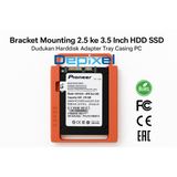 Bracket Mounting 2.5 ke 3.5 Inch HDD SSD – Dudukan Harddisk Adapter Tray Casing PC - foto 3