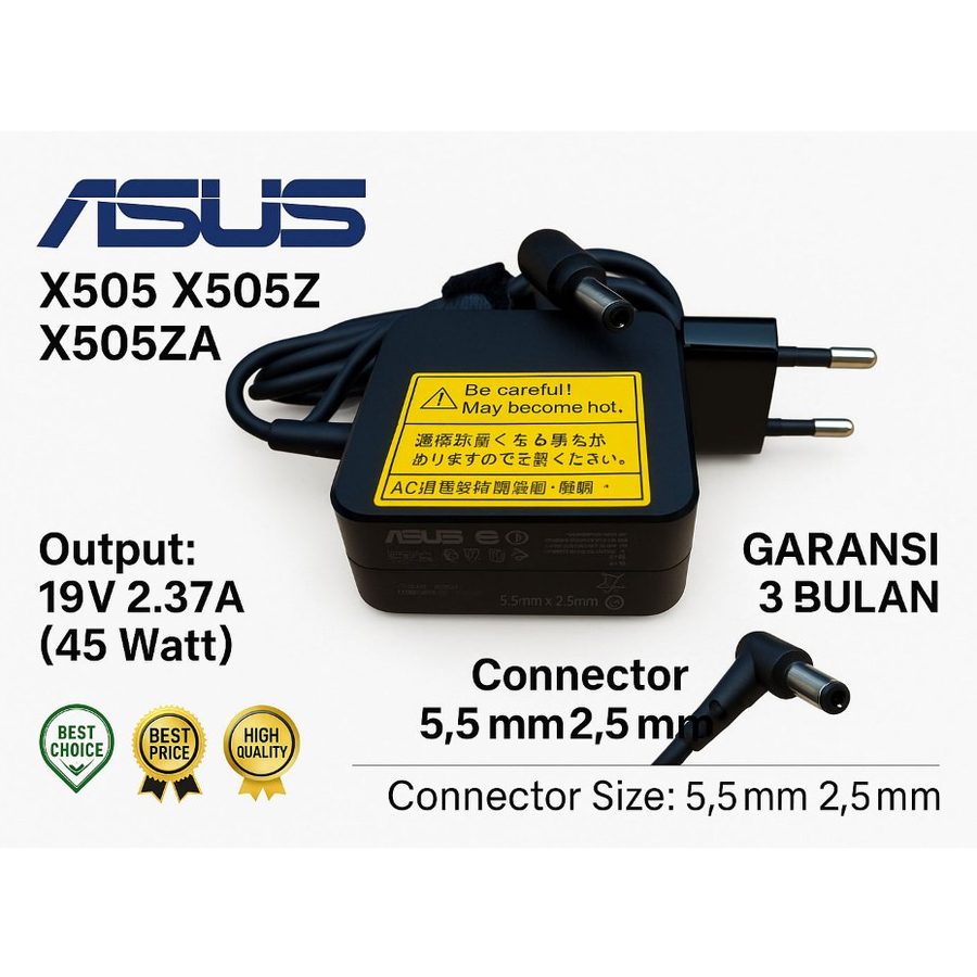 Charger Casan Adaptor Asus X450 X451 X452 X454 X454Y X455 5.5x2.5mm 45W