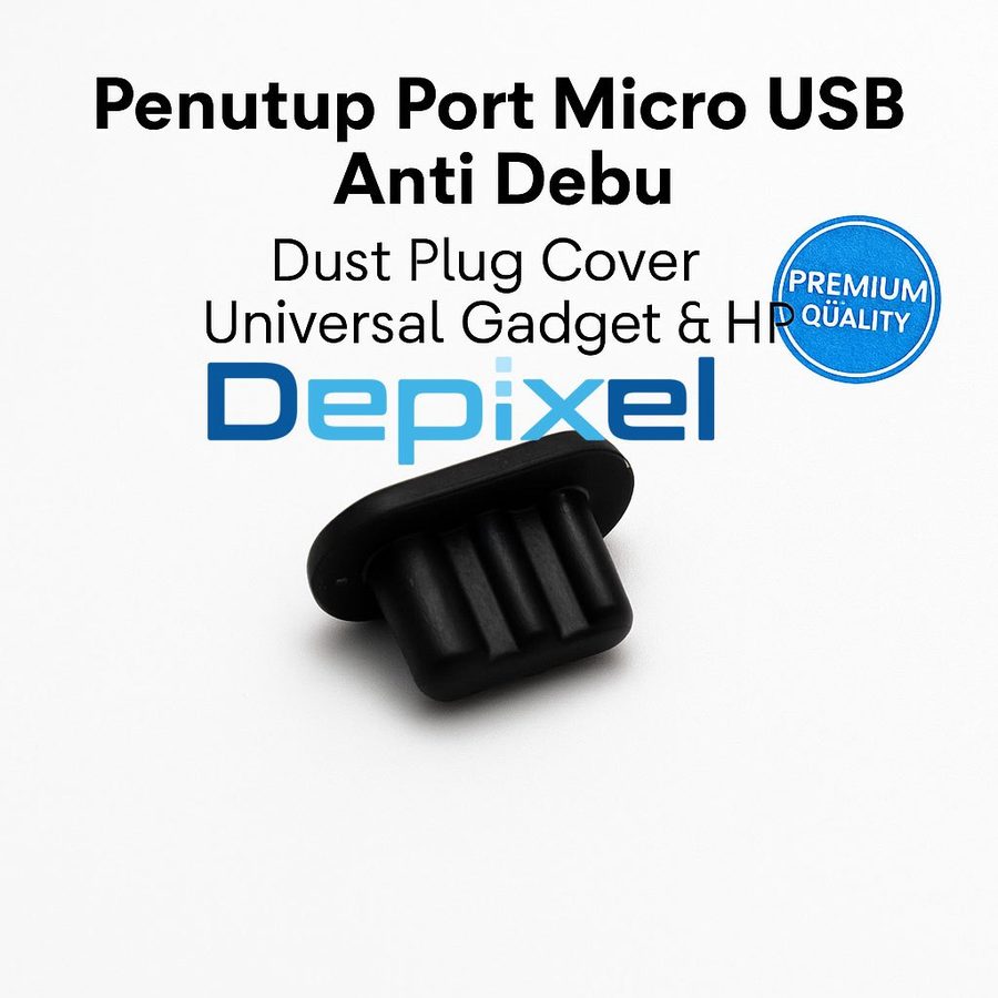 Penutup Port Micro USB Anti Debu – Dust Plug Cover Universal Gadget & HP