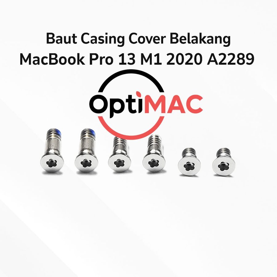 Baut Casing MacBook Pro 13 A2289 M1 2020 Back Cover Screw Sekrup Pentalobe 1pcs