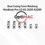 Baut Casing MacBook Pro 13 A2289 M1 2020 Back Cover Screw Sekrup Pentalobe 1pcs - foto 1