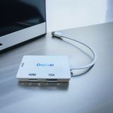 Converter Mini DP DisplayPort To HDMI DVI VGA Adapter 1080p Thunderbolt Macbook Windows Laptop - foto 2