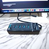 USB Hub 3.0 4 Port High Speed 5Gbps Splitter Adapter Laptop PC Windows Linux MacOS Depixel - foto 3