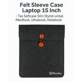 Sleeve Case Laptop 15 Inch Felt Premium Softcase Slim MacBook Ultrabook Anti Gores Stylish - foto 1