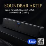 Speaker Soundbar Aktif 6W Versi Bluetooth – Suara Powerful & Jernih untuk Multimedia & Gaming - foto 2